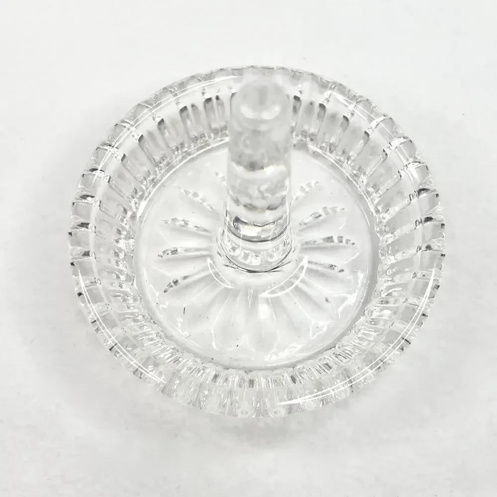 Vintage Faceted Glass Ring Holder/Dish